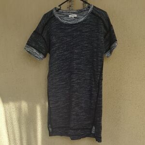 Madewell Black and White Knit Mini Dress